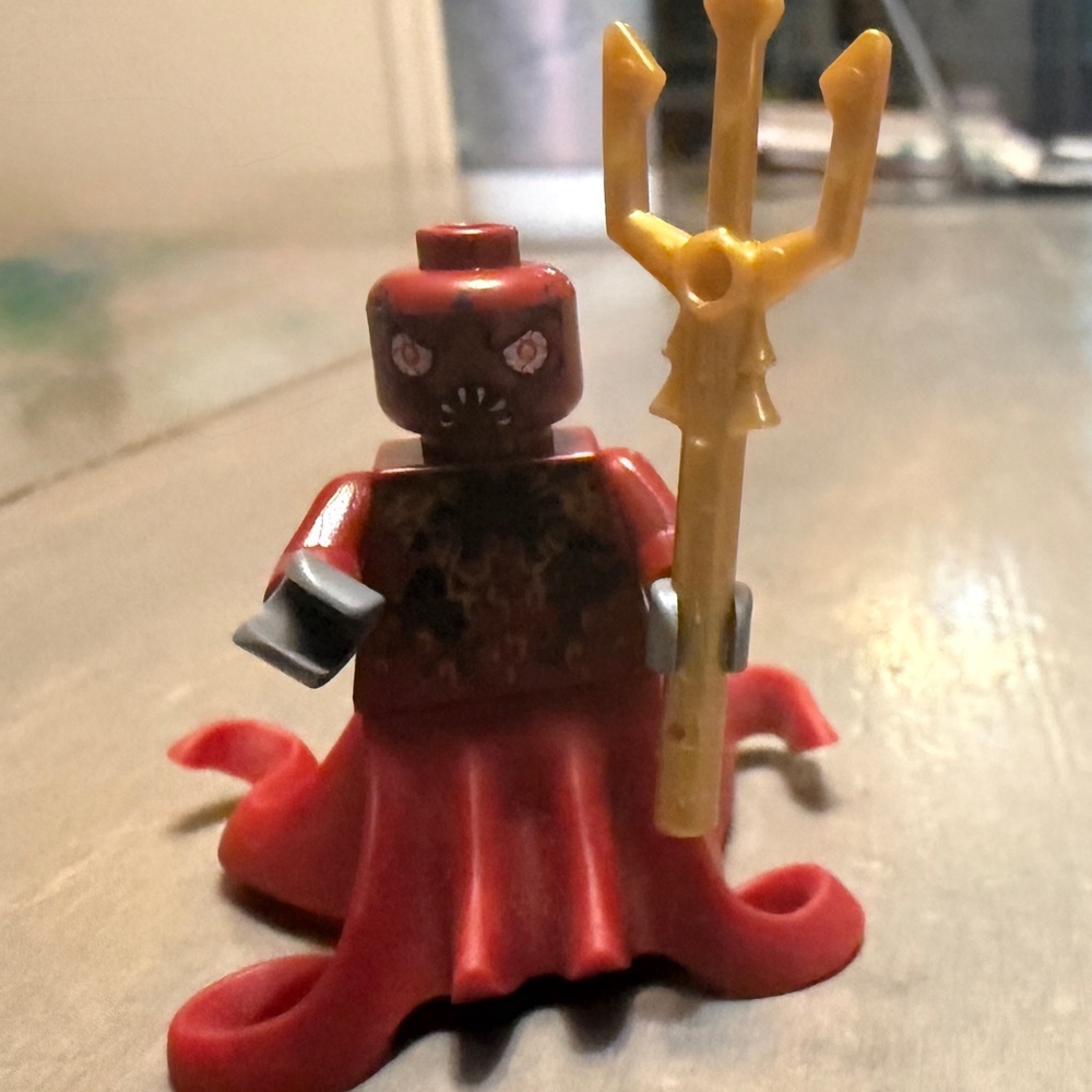 Red and Gold Octopus Figure - Picture 2 of 2